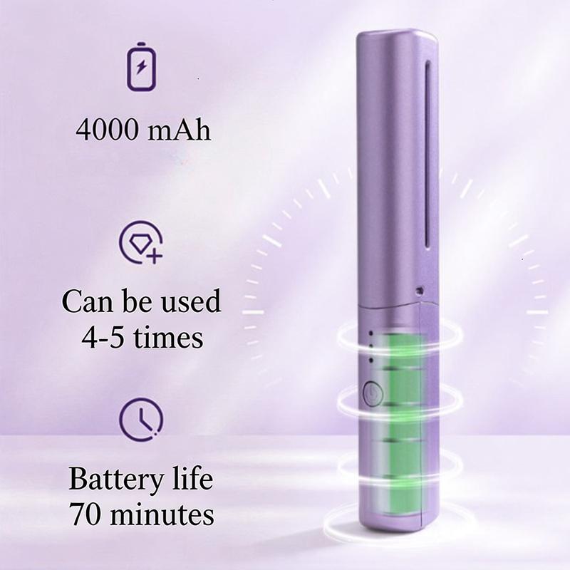 2-in-1 Cordless Hair Straightening & Curling Brush | Portable USB Rechargeable Hair Styler