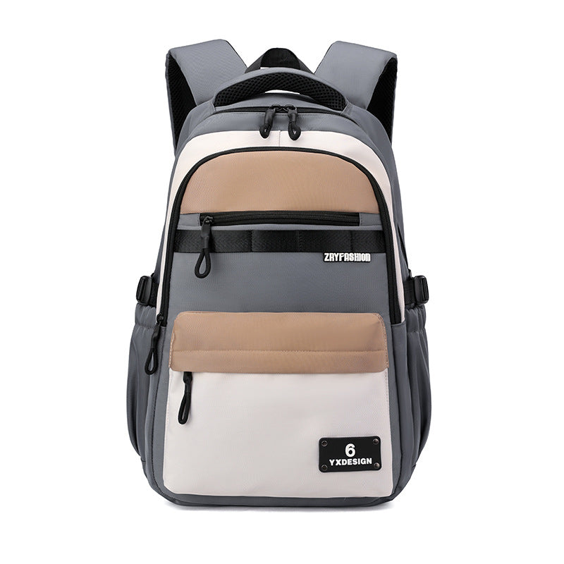 Large Capacity School Backpack – Ergonomic Spine Support Laptop Backpack for Boys & Students