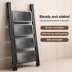 4-Step Foldable Heavy-Duty Step Ladder | Wide Anti-Slip Pedal Household Ladder
