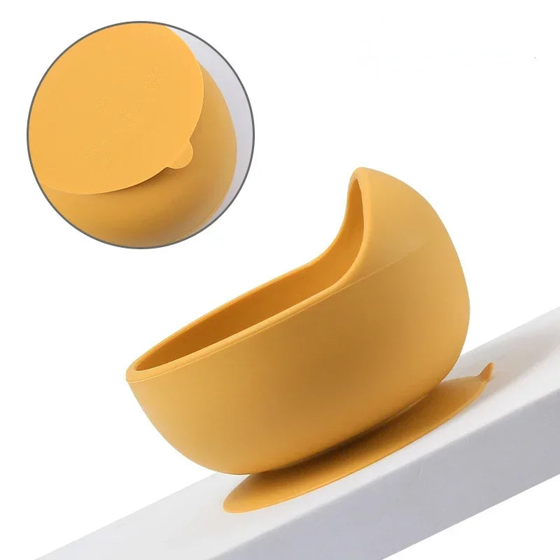 BPA-Free Silicone Baby Feeding Set | 7-Piece Suction Dinnerware Set with Plate, Bowl, Straw Cup, Bib & Utensils