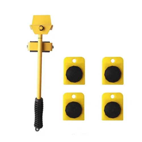 5-Piece Furniture Moving Tool Set | Heavy Duty Furniture Lifter & 360° Moving Roller Sliders