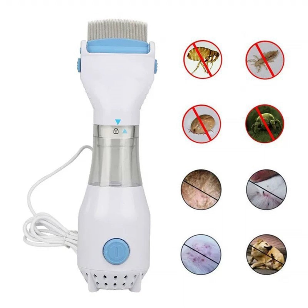 V-COMB Electric Lice & Nit Remover – Electronic Lice Comb with Suction & Capture Filters