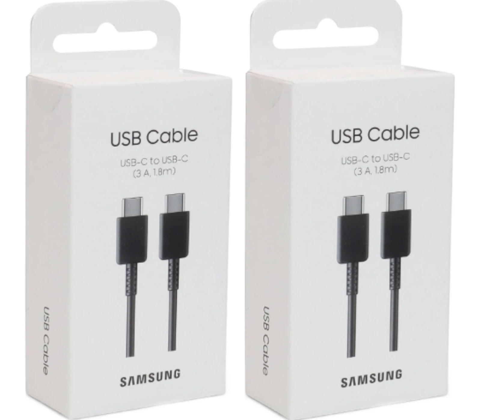 Samsung Galaxy USB-C Fast Charging Cable (2-Pack) – 3A Type-C Charger Cord, 1.8m Fast Data Transfer for Smartphones, Tablets &amp; Laptops