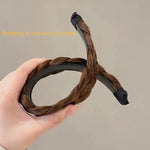 Braided Hair Headband | Synthetic Plaited Hair Band for Women & Girls
