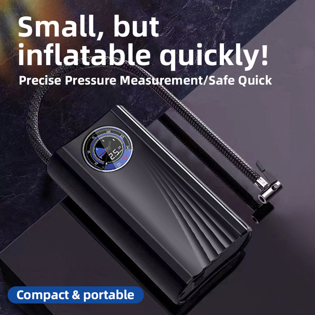 12V Portable Car Tire Inflator – High Precision Digital Air Compressor with Pressure Gauge