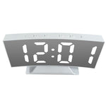 LED Mirror Digital Alarm Clock – Modern Desk & Bedside Display Clock