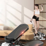 Silent Twist Stepper with Resistance Rope – Mini Elliptical Home Cardio Machine