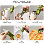 3-in-1 Multifunctional Cup Cleaning Brush | Rotatable Bottle Gap & Cup Scrubber