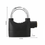 Heavy Duty Alarm Padlock with Keys – Anti-Theft Security Lock