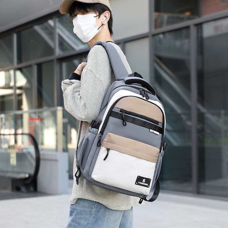 Large Capacity School Backpack – Ergonomic Spine Support Laptop Backpack for Boys & Students