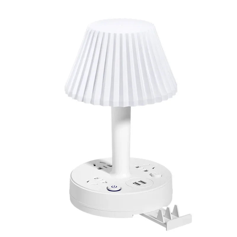 Multi-Function LED Table Lamp with USB Charging Station & Phone Stand