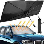 Foldable Car Windshield Sunshade Umbrella – UV Protection Heat Shield for Front Windscreen