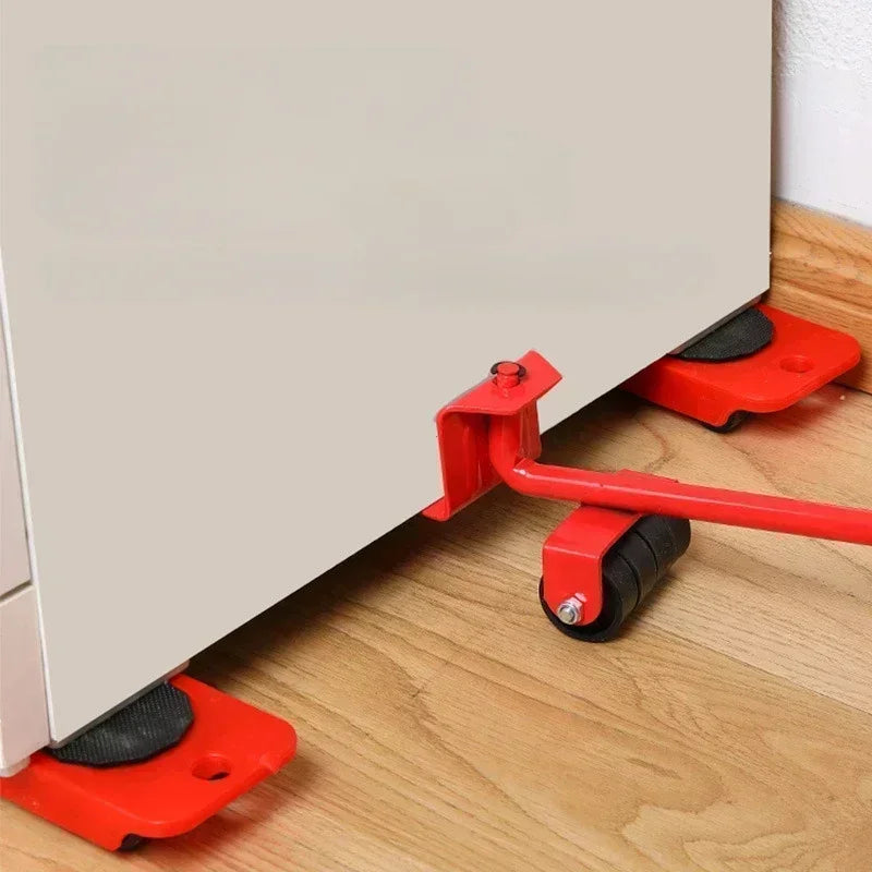 5-Piece Furniture Moving Tool Set | Heavy Duty Furniture Lifter & 360° Moving Roller Sliders