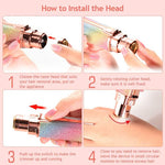 2-in-1 Women's Rechargeable Eyebrow Trimmer & Facial Hair Remover – Portable USB Electric Shaver