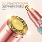 2-in-1 Women's Rechargeable Eyebrow Trimmer & Facial Hair Remover – Portable USB Electric Shaver