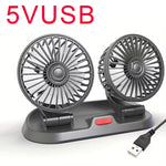 360° Triple Head Car Cooling Fan | Adjustable 3-Speed Dashboard Fan for 12V/24V Vehicles