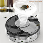 Automatic Rechargeable Rotating Fly Trap – Indoor Electric Fly Catcher for Flies, Gnats & Flying Insects