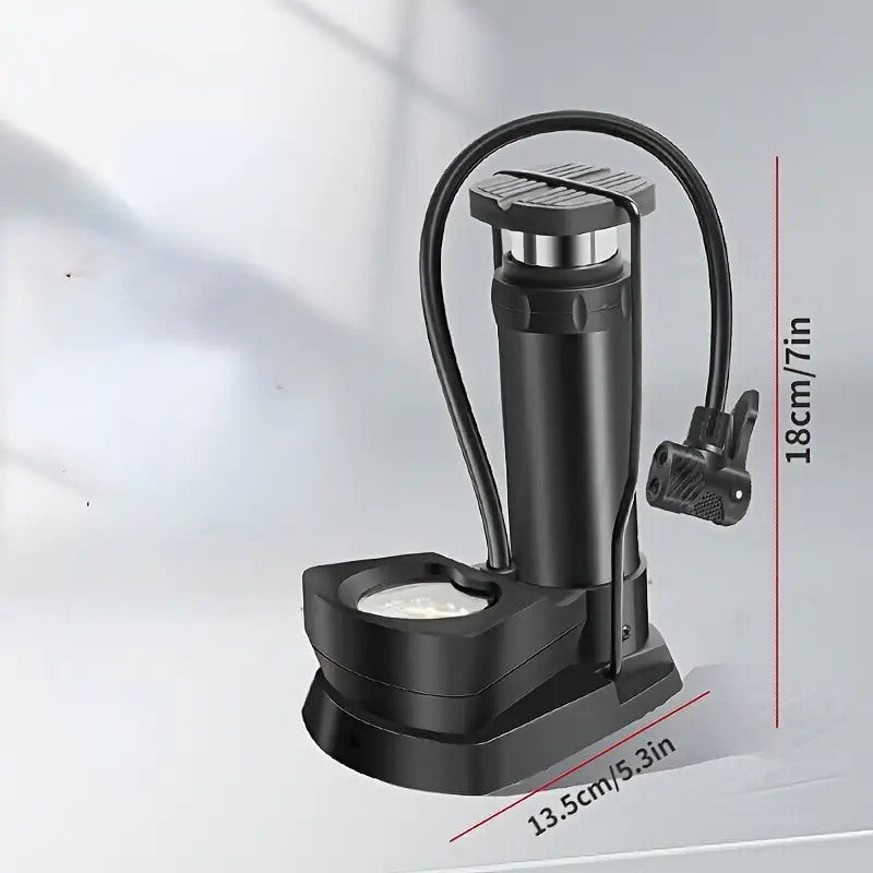Portable High-Pressure Manual Air Pump — Universal Tire Inflator for Cars, Bikes, Motorcycles, Electric Bicycles & Sports Balls | Emergency Outdoor Use