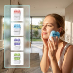 Double Head Facial Ice Roller | Reusable W & V-Shaped Face Massager for Skin Tightening & Puffiness Relief