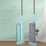 Flat Floor Squeeze Mop – Hands-Free Self-Wringing Wet & Dry Microfiber Cleaning Mop