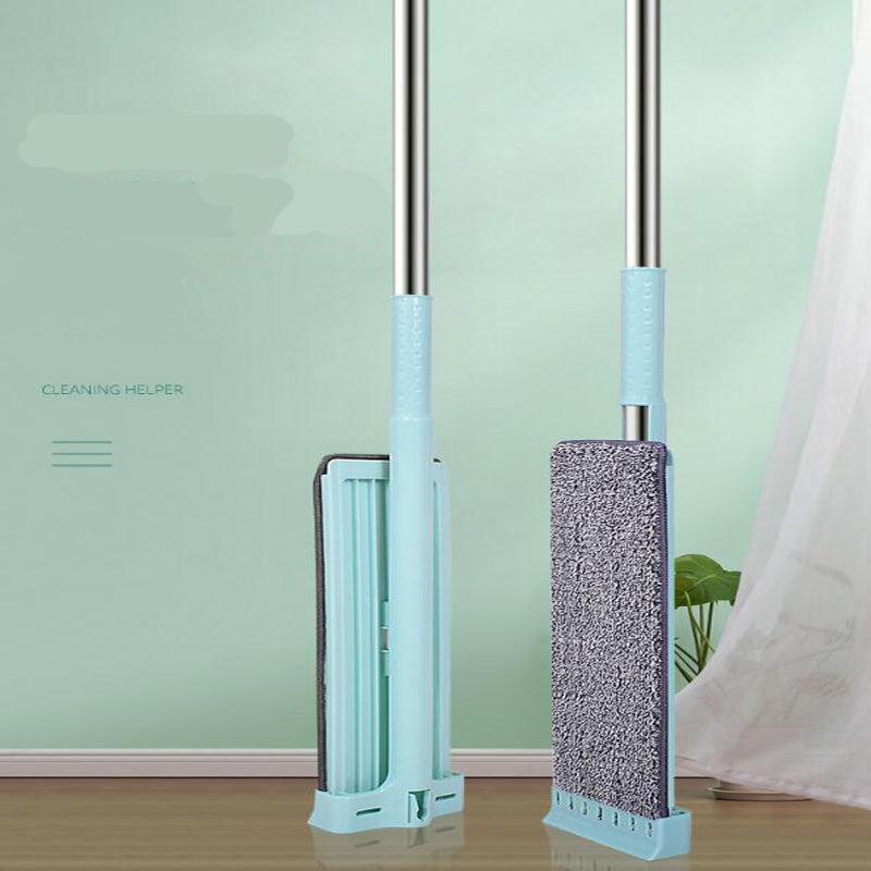 Flat Floor Squeeze Mop – Hands-Free Self-Wringing Wet & Dry Microfiber Cleaning Mop