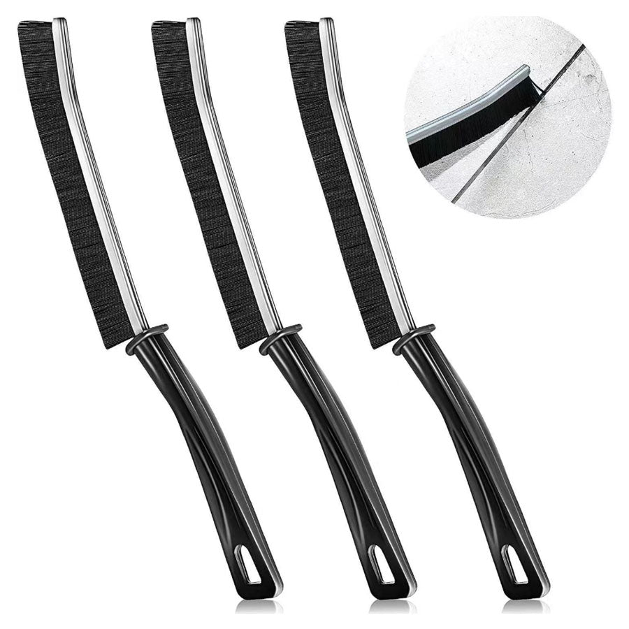 2-Piece Long Gap Cleaning Brush Set | Multi-Purpose Window Track, Keyboard & Corner Cleaning Brush