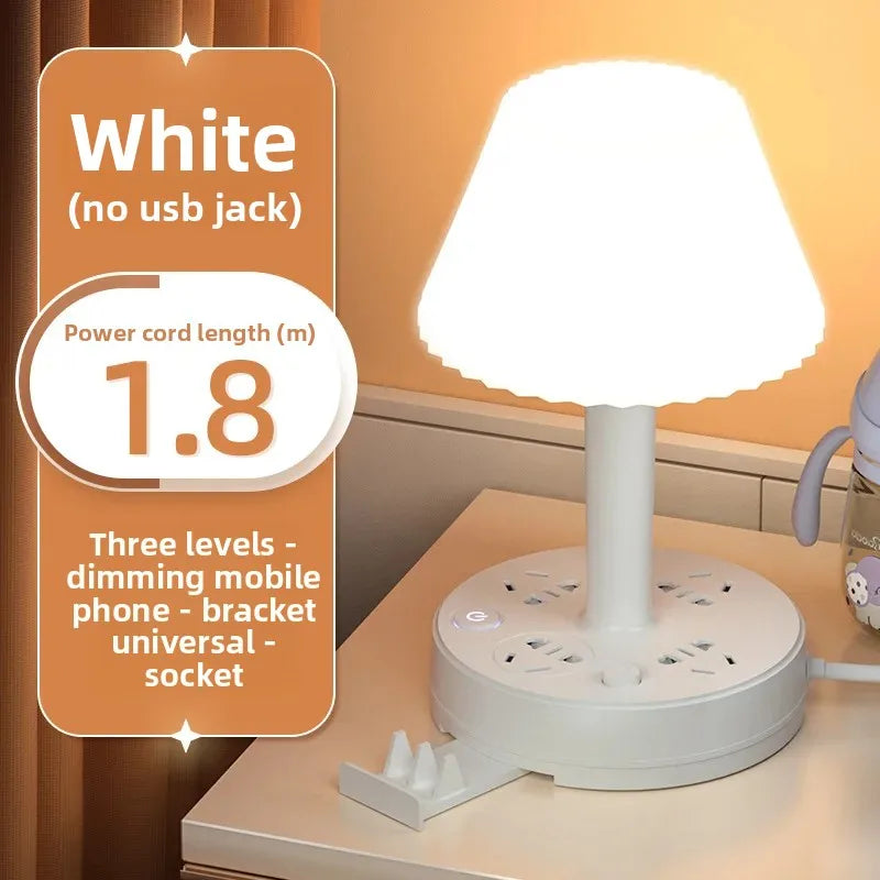 Multi-Function LED Table Lamp with USB Charging Station & Phone Stand