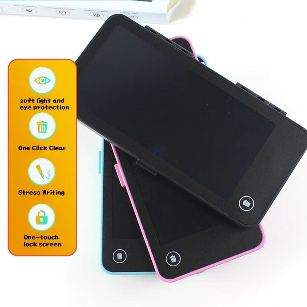2-in-1 LCD Writing Tablet & Pencil Case – Erasable Drawing Board with Storage for Kids