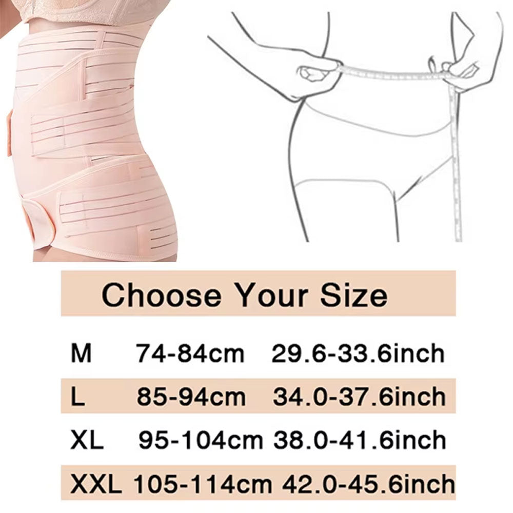 3-in-1 Postpartum Belly Band | Pregnancy Recovery Waist & Pelvic Support Wrap