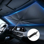 Foldable Car Windshield Sunshade Umbrella – UV Protection Heat Shield for Front Windscreen