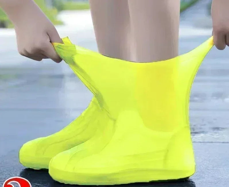 Reusable Waterproof Silicone Shoe Covers – High Elastic Non-Slip Rain Shoe Protectors for Men & Women (1 Pair)