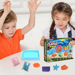 Dynamic Sand Play Set – 750g Magic Kinetic Sand Kit with Molds & Tools for Kids