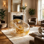 Inflatable Transparent Air Bean Bag Chair – Portable Lazy Sofa for Indoor & Outdoor Use