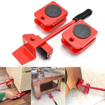 5-Piece Furniture Moving Tool Set | Heavy Duty Furniture Lifter & 360° Moving Roller Sliders