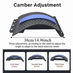 3-Level Adjustable Back Stretcher – Lumbar Support & Back Pain Relief Massager with Acupressure Points