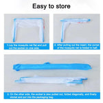 Foldable Pop-Up Mosquito Net Tent for Bed – Portable Zippered Insect Protection