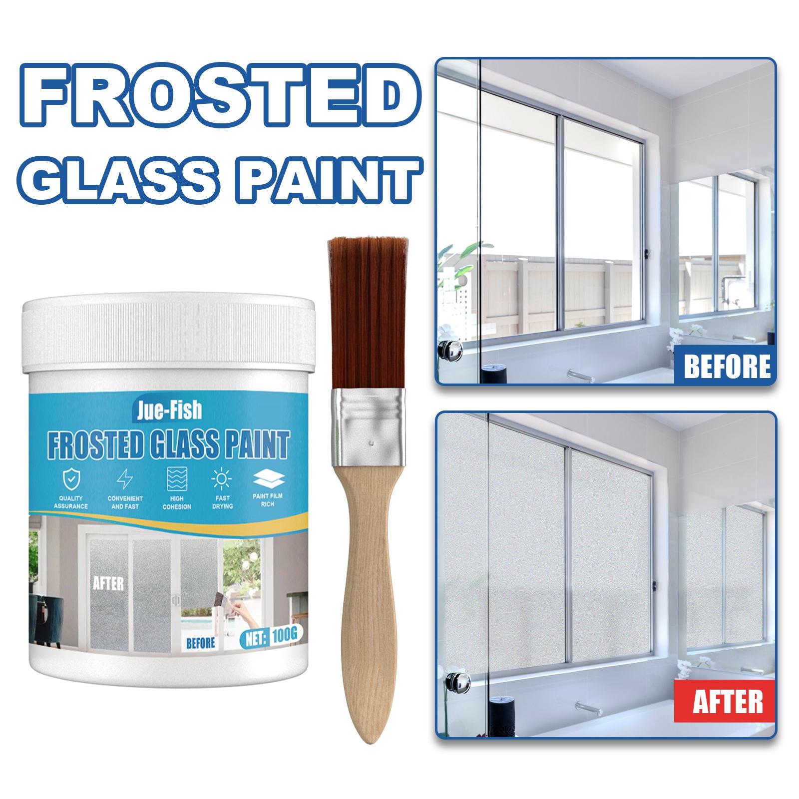 100ml Frosted Glass Privacy Paint – Waterproof Frosted Window & Glass Coating for Bathroom, Office & Home