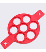 Silicone 7-Hole Pancake Mold – Nonstick Circular Frying Pan Insert for Breakfast, Eggs, Pancakes, DIY Baking