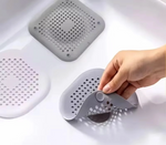 Silicone Drain Hair Catcher – Anti-Clog Suction Cup Filter for Bathroom, Kitchen etc