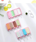 Silicone Ice Cream Mold with Lid – Popsicle Maker &amp; Ice Cube Tray for Homemade Treats