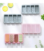 Silicone Ice Cream Mold with Lid – Popsicle Maker &amp; Ice Cube Tray for Homemade Treats