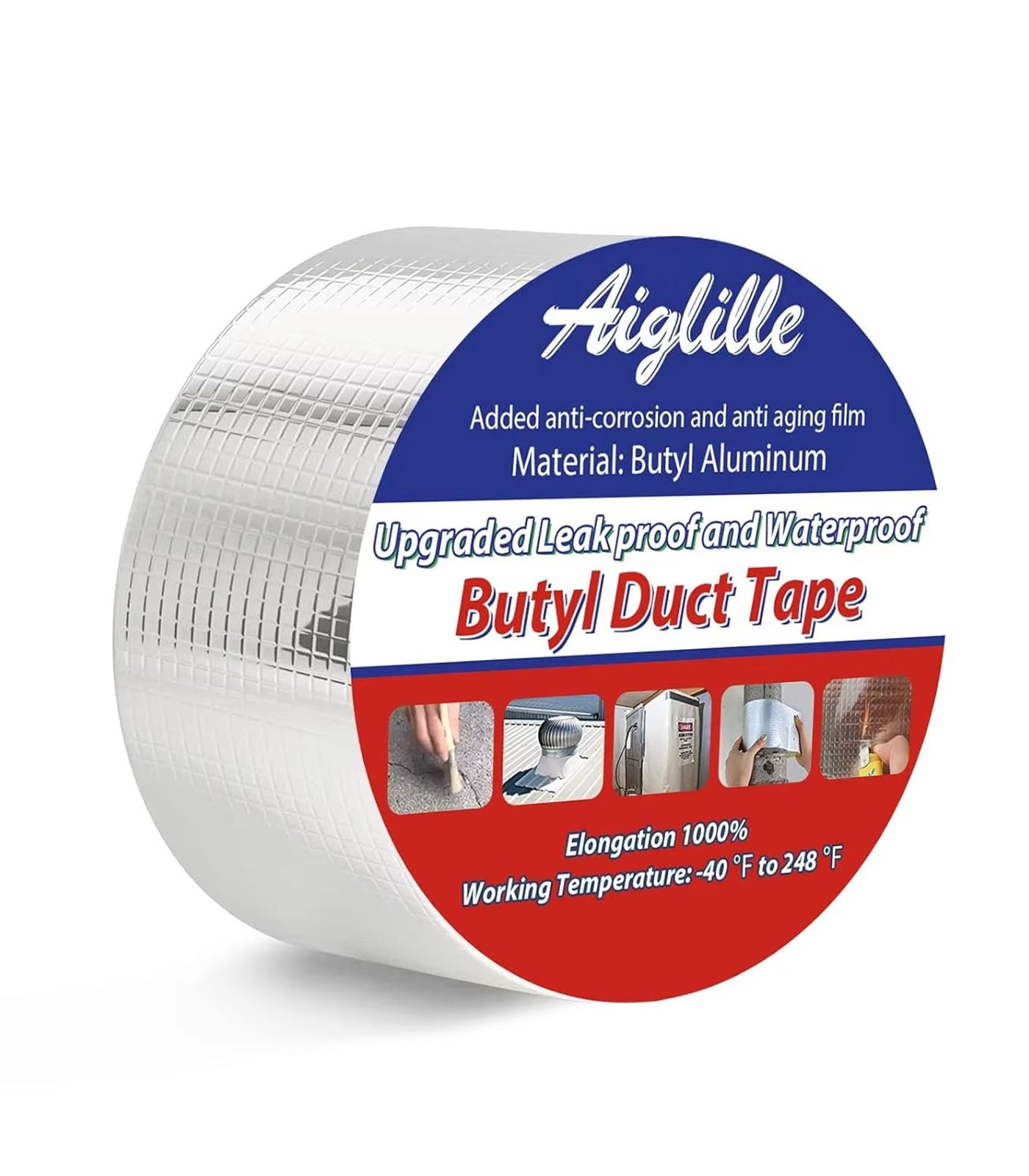 Single Sided Aluminum Foil Butyl Tape – High Temperature Resistant Waterproof Flashing Tape