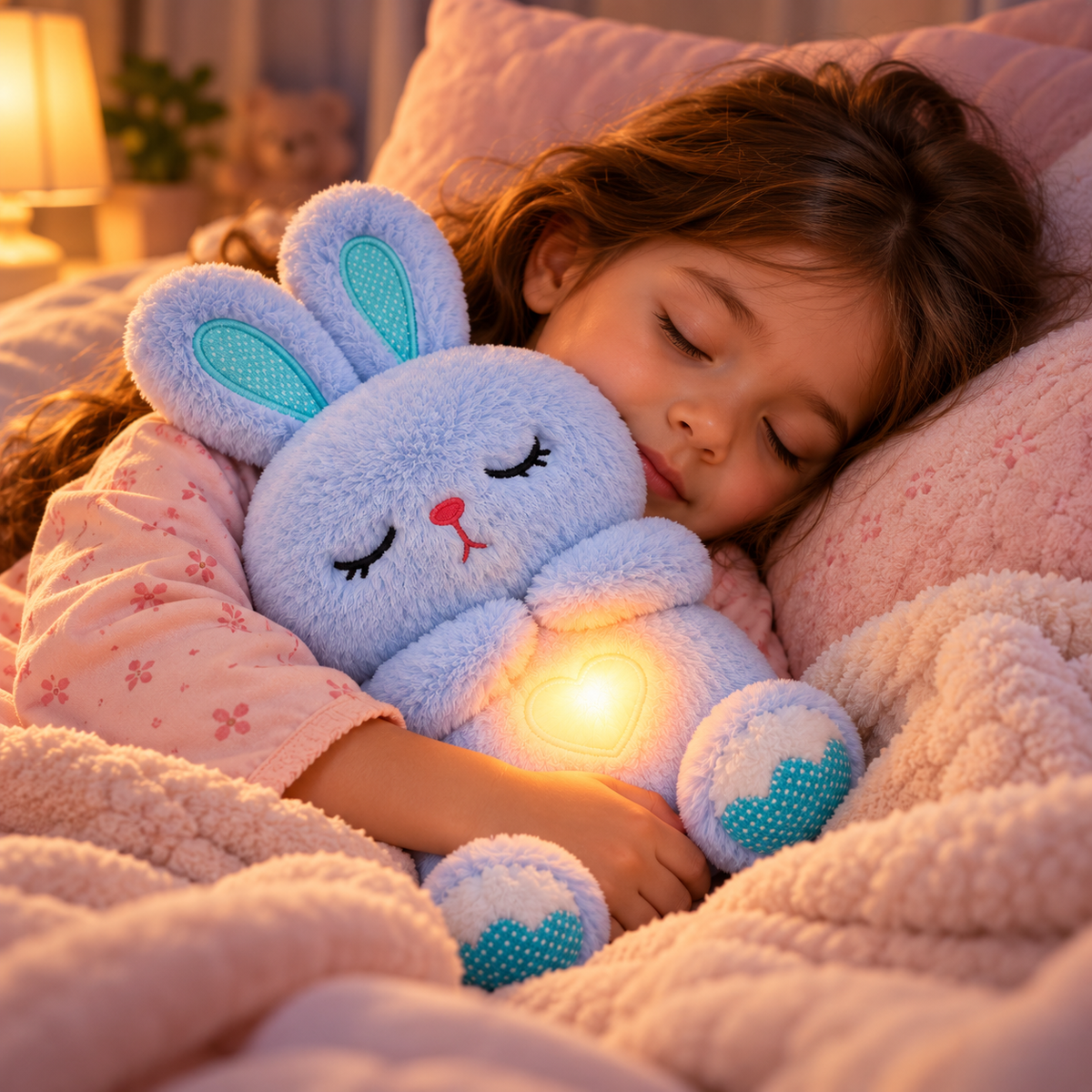 Cute Bunny Plush Night Light – Soft Glowing Bedtime Companion