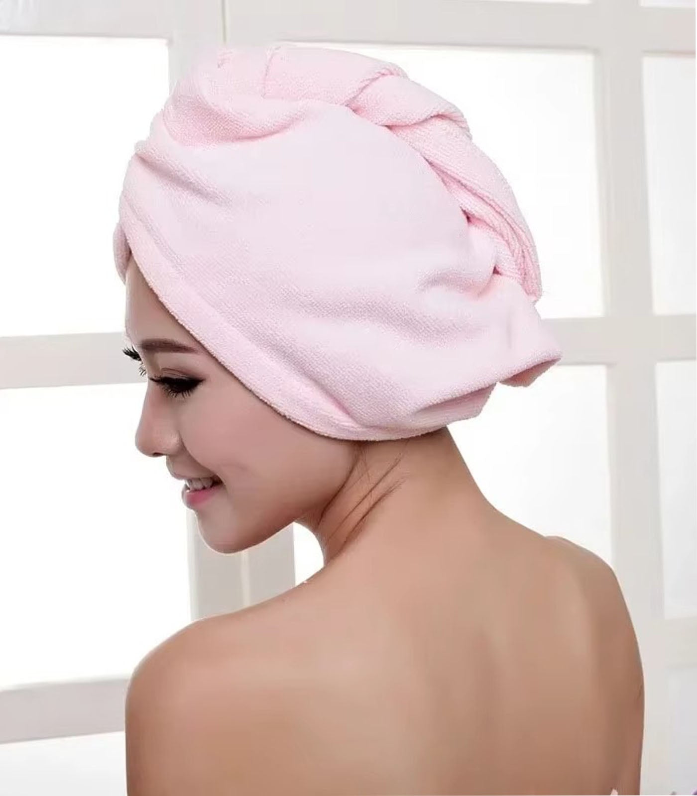 Soft Microfiber Hair Drying Cap – Quick-Dry Towel Hat