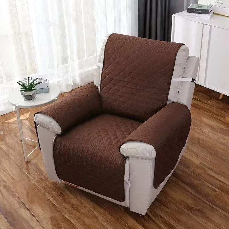 Solid Color Recliner Sofa Cover – Anti-Slip Armchair Protector for Pets, Kids & Daily Use (1 Seater)