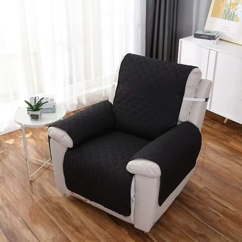 Solid Color Recliner Sofa Cover – Anti-Slip Armchair Protector for Pets, Kids & Daily Use (1 Seater)