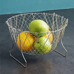Stainless Steel Folding Frying Basket – Mesh Oil Drain Colander