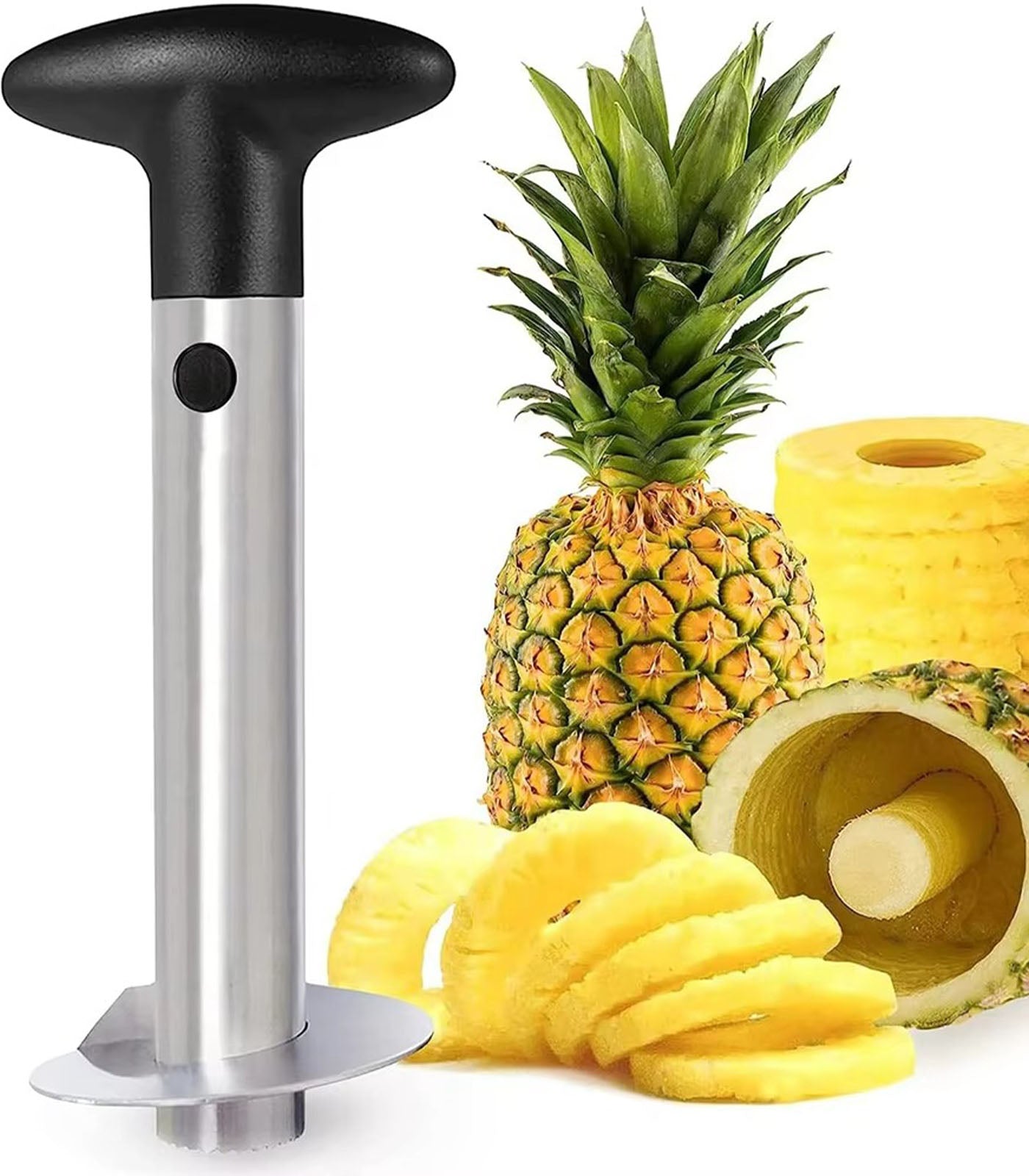 Stainless Steel Pineapple Corer and Slicer Tool – Pineapple Core Remover & Cutter for Home Kitchen