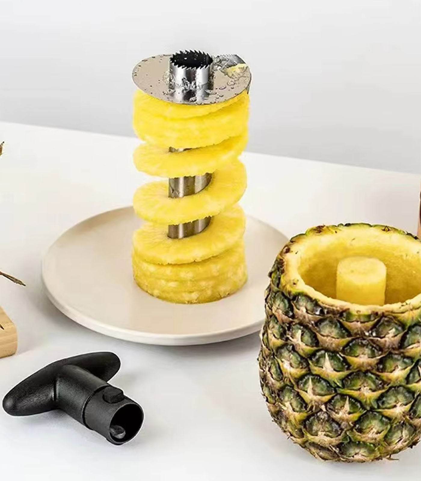 Stainless Steel Pineapple Corer and Slicer Tool – Pineapple Core Remover & Cutter for Home Kitchen