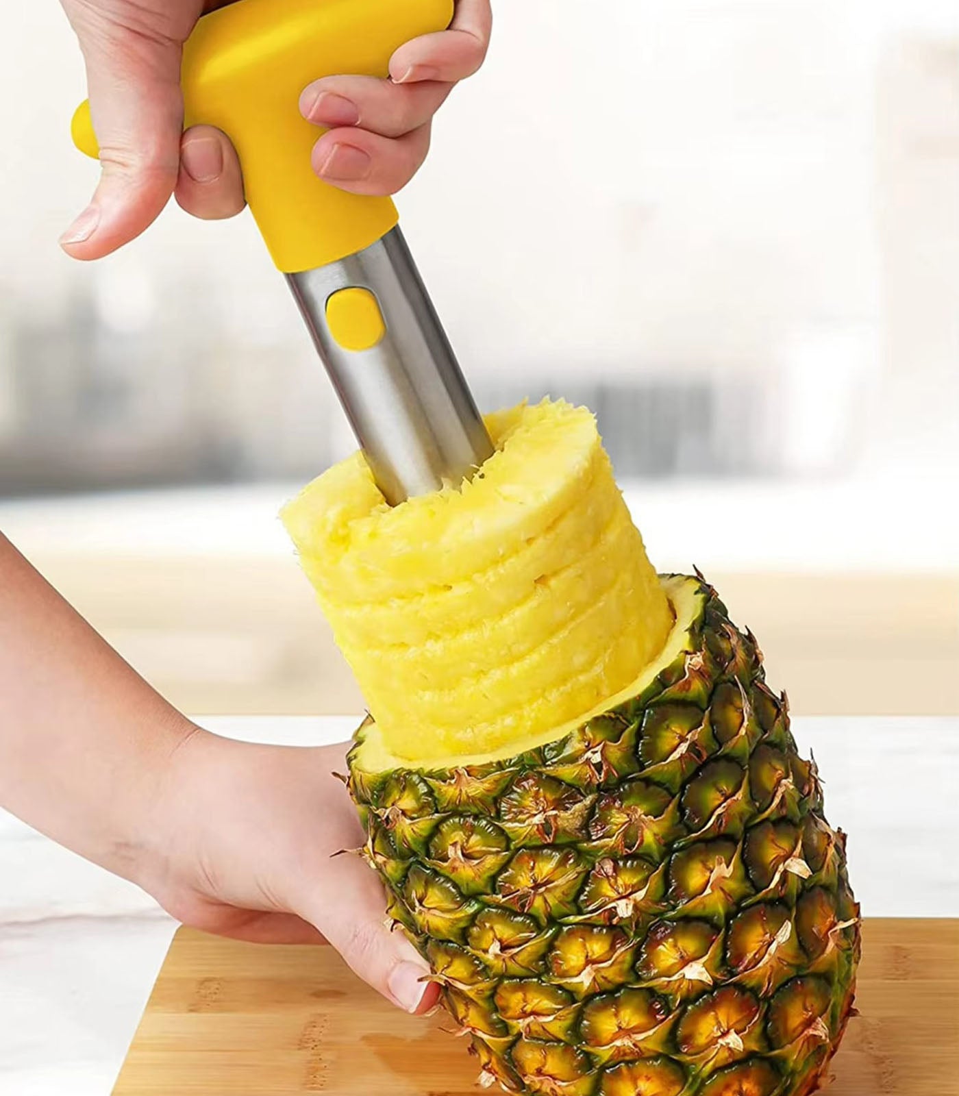 Stainless Steel Pineapple Corer and Slicer Tool – Pineapple Core Remover & Cutter for Home Kitchen